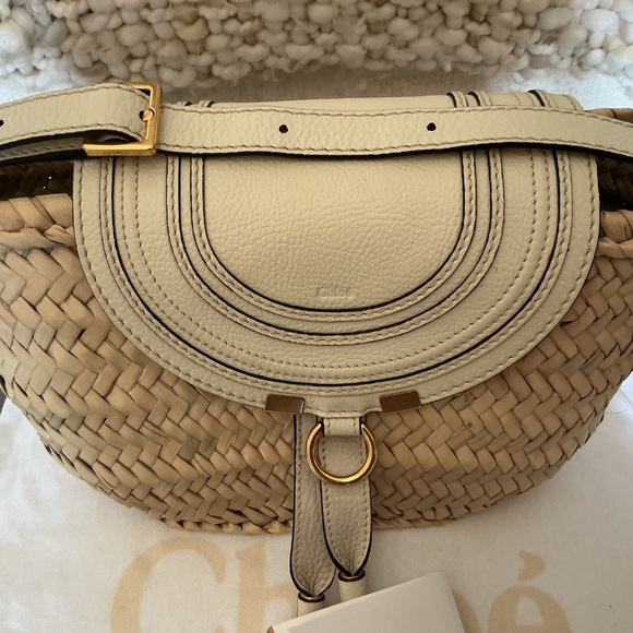 Chloe Marcie raffia bag - Picture 4 of 10